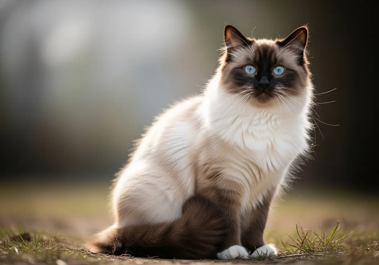 Ragdoll cat — Named for going limp when held, the blue-eyed Ragdoll is a placid, people-loving lap cat that follows its owners from room to room.