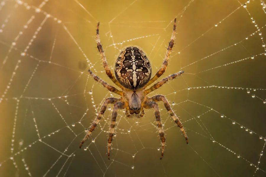 Spider: eight legs, two body parts.
