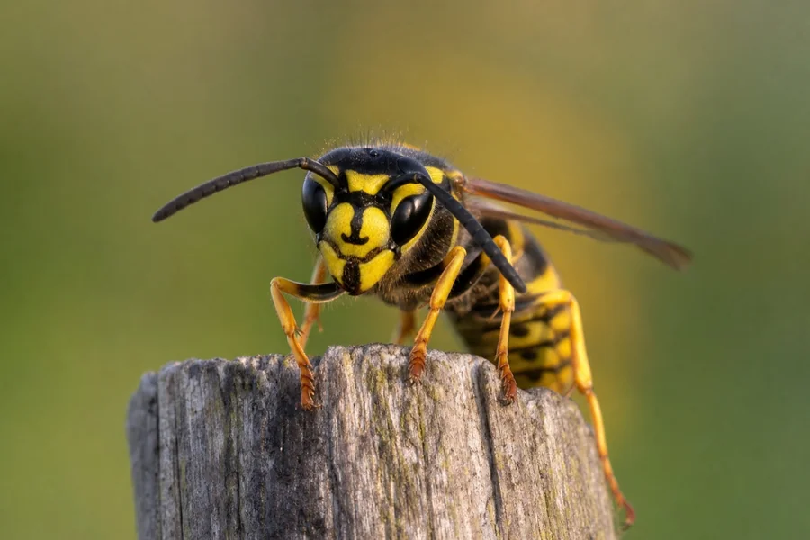 Wasp: smaller yellowjacket wasp.
