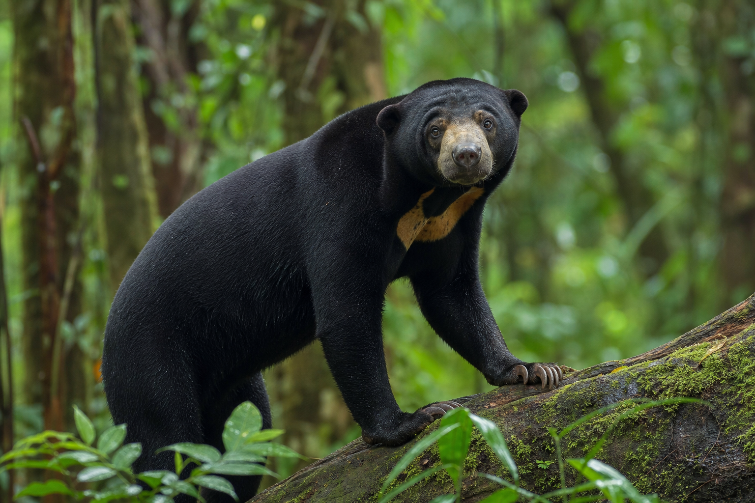 An Asian moon bear — donation funds bile farm rescue and sanctuary placement in Vietnam