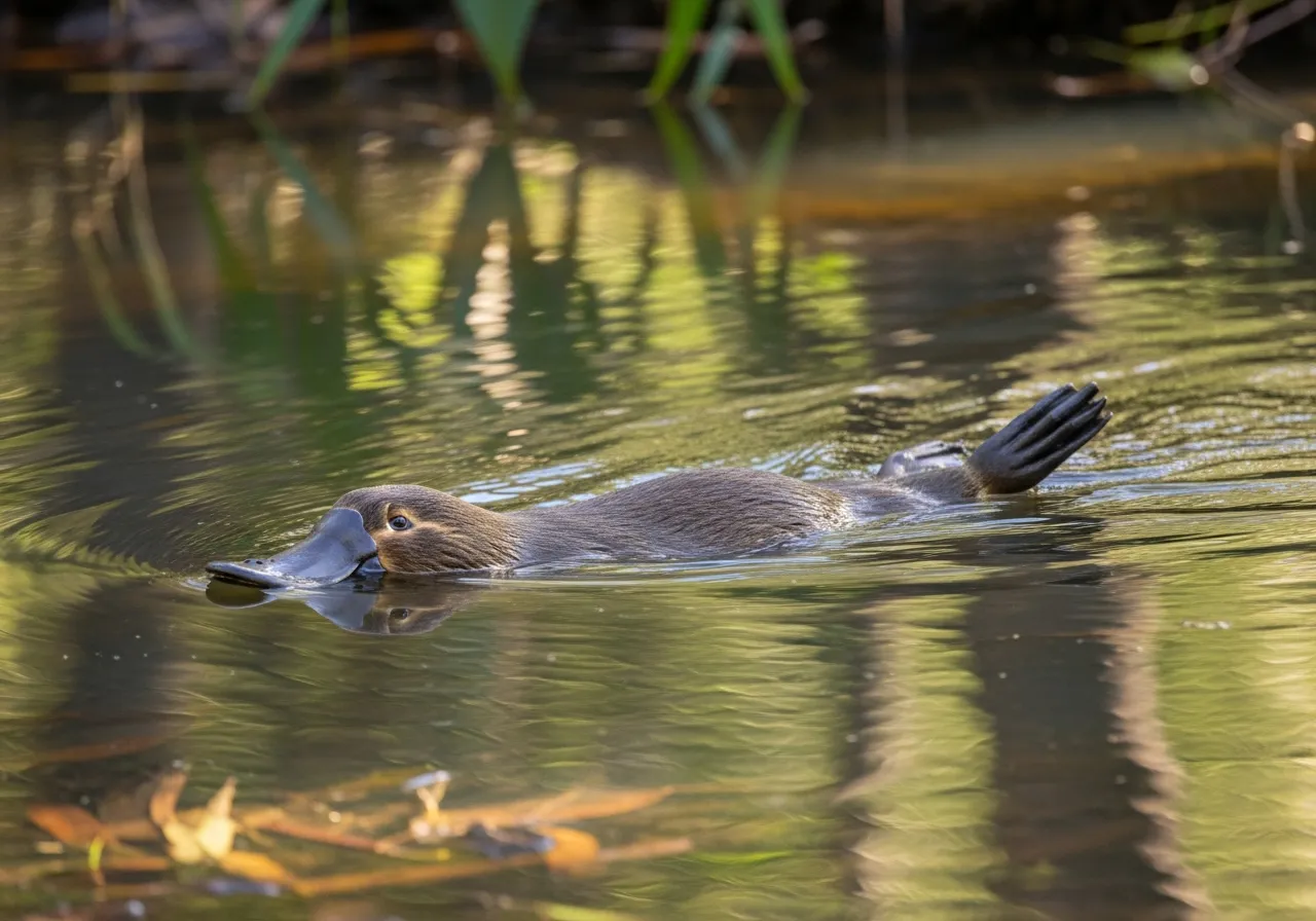 Platypus — egg-laying mammal with bill and webbed feet